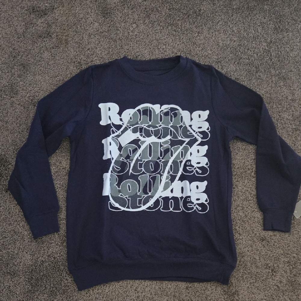 The Rolling Stones Dark Blue Crewneck Sweater